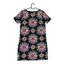 J.Crew Geometric Medallion Short Sleeve Shift Dress Size 2