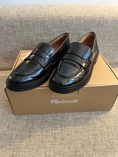 Madewell Vernon Loafer Black Leather Size 8.5