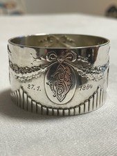 Serviettenring Jugendstil 800er silber  C. Frey & S&ouml;hne