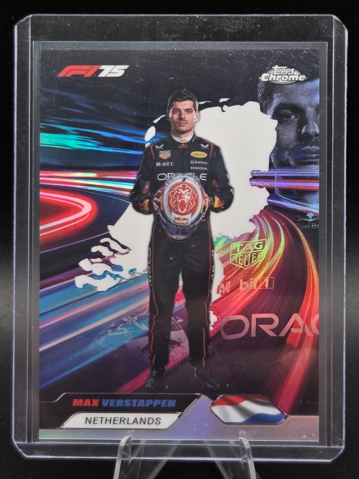 2025 Topps Chrome Formula 1 F1 Max Verstappen Neon Nations SP #NN-1