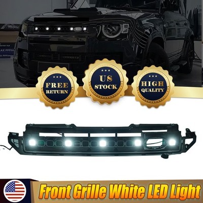Front Bumper Grille White LED DRL Light for Defender 90 110 130 2023 2024 2025