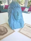 Van Briggle Pottery Bust Of Chief Two Moons Great  American Indian Warrior.
