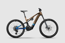 Haibike Bici Elettrica Full Enduro HYBE CF 9 High Bronzo/Azzurro/Nero