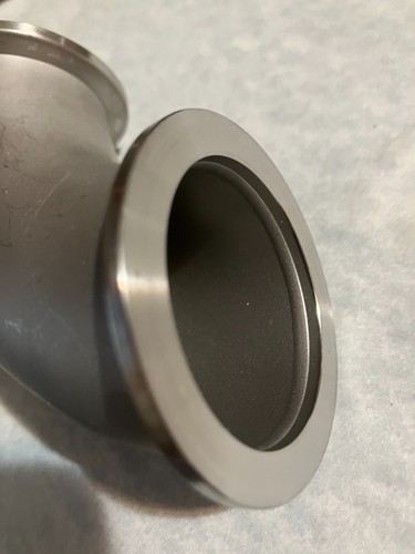KF-40 90 DEGREE ELBOW FITTING ISO-KF FLANGE SIZE NW-40 STAINLESS STEEL - Picture 3 of 3