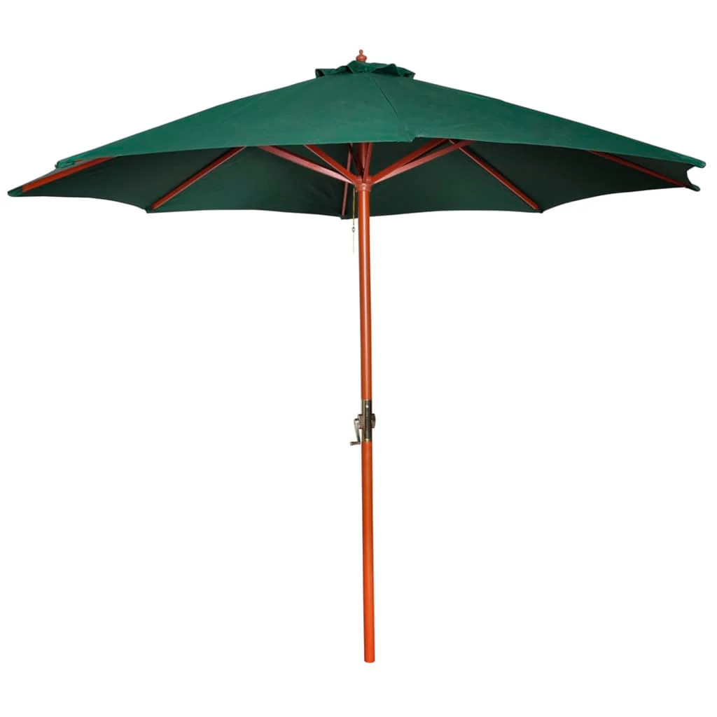 Parasol vert de 3m Helloshop26 pour ombrager la table du jardin en ete