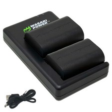 Wasabi Power Battery 2-Pack and Dual Charger for Canon LP-E6