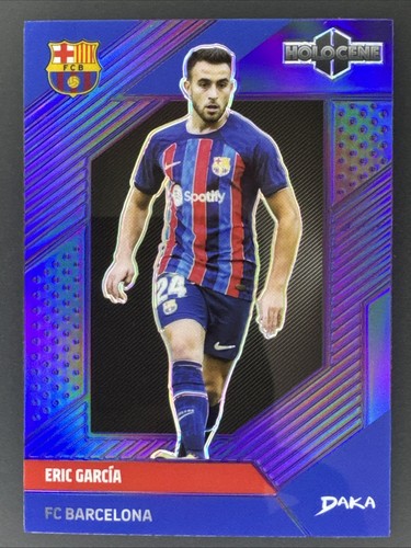 Eric Garcia 2023 Daka Holocene FC Barcelona Purple Holo Card! #50/75!