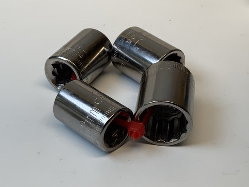 Craftsman 4pc 3/8 Drive 12pt Metric Sockets G2 Series 12-13-14-15mm, USA RED - Picture 6 of 6