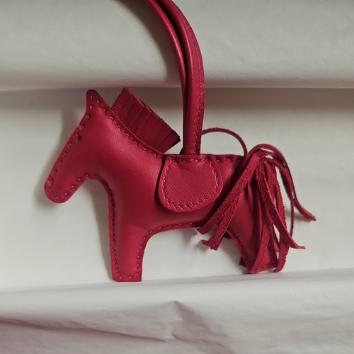 Hermes Rodeo PM Charm Mexico Rose Rare Pink Milo Lambskin