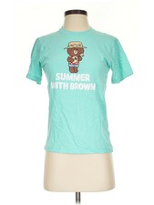UT for Uniqlo Women Green Short Sleeve T-Shirt XS