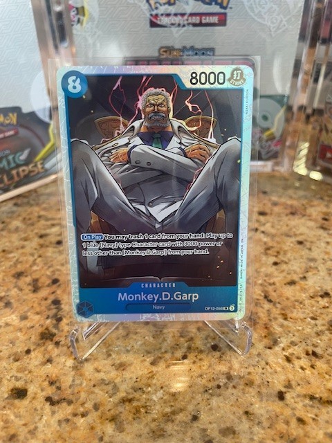 Monkey D Garp OP12-056 One Piece Legacy of the Master Foil ENGLISH SR Super Rare