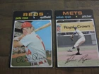 (2) 1971 Topps Baseball Cards---PETE ROSE & NOLAN RYAN