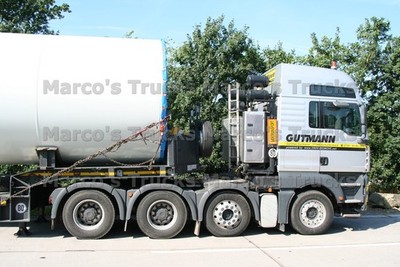 LKW Foto MAN Plattformanhänger Deutschland silver GUTMANN SPEZIALTRANSPOR #n1gd