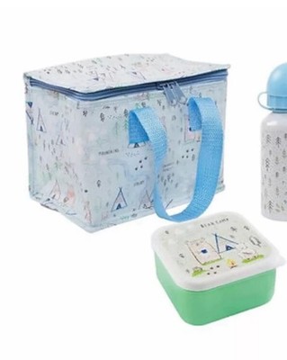 Neu Sass & Belle Bear Camp Abenteuer Camping quadratische Brotzeittasche & Box für Kinder 