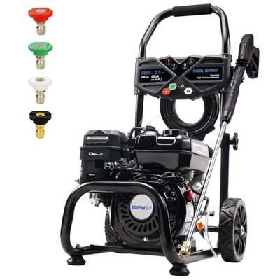 #ad #ad Efurden Gas Pressure Washer 3500 PSI 2.3 GPM 4 Stock 7HP 209cc with 4 Nozzles $260.99