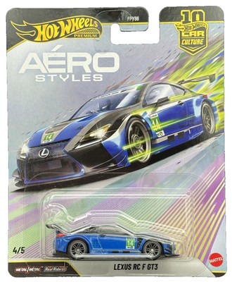 Hot Wheels Premium 2026 Aero Styles 4/5 Blue Lexus RC F GT3