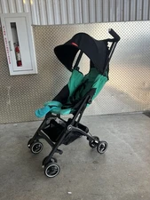 GB Pockit+ Lightweight Folding All Terrain Infant Stroller Laguna Blue Tortoise