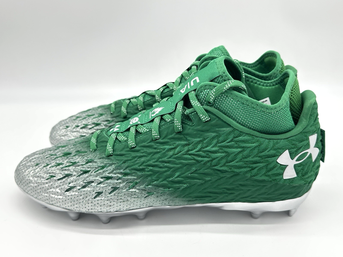 Under Armour Spotlight 4 MC Men's Size 12 Green Football Cleat