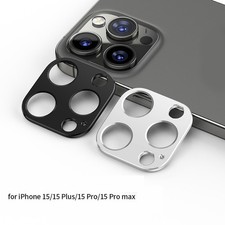 Metal Camera Lens Alloy Protector Cover Hollow Back For iPhone 15 14 13 Max Pro