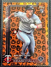 2025 Topps Update Series Rookie Debut Luke Keaschall Jack-O'-Lantern Foil (RC)