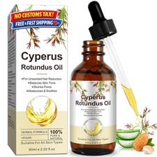 Cyperus Rotundus Oil with Sweet Almond - Soothing Hair Removal Prep Oil 2 fl oz