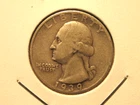 1939 WASHINGTON QUARTER, SILVER, FREE SHIPPING (#909D)