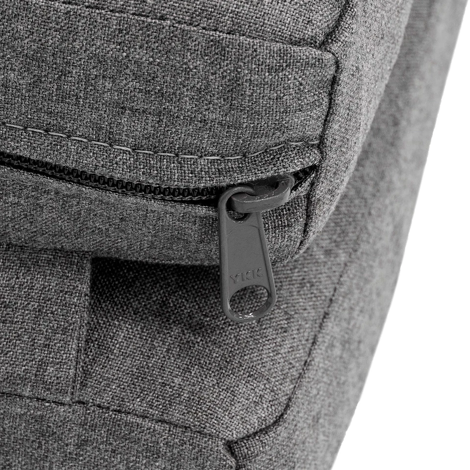 Cojín de salón para exteriores para asientos profundos para el hogar, borde de cuchillo, 26" X 26" X 5", pizarra fundida Foto 3 de 4