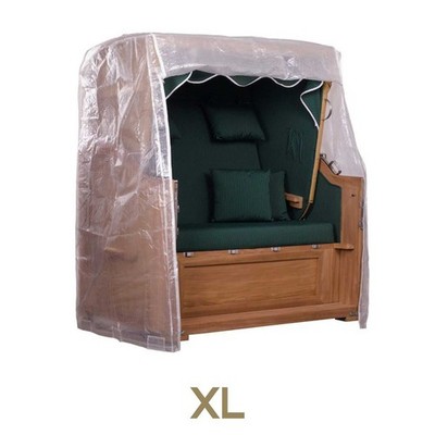 bene protect Strandkorb Schutzhülle PVC Größe XL Transparent 145 x 98 x 170 cm