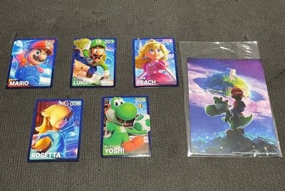 The Super Mario Galaxy Movie Bonus Character Card Set Japan New