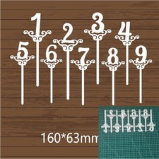 Number Metal Cutting Dies Scrapbook Paper Decoration Embossing DIY Paper Craft