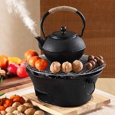 Charcoal Hibachi Grill Mini BBQ Charcoal Grill Patio Cast Iron Camping Stove