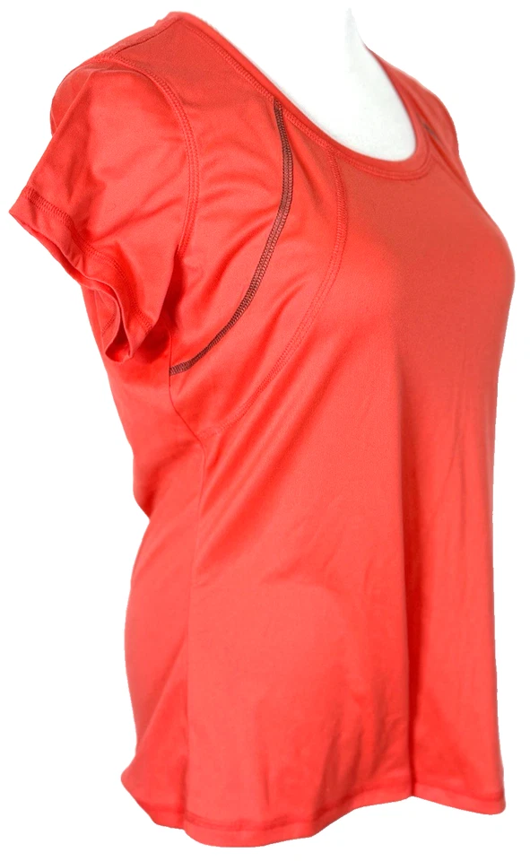 Camiseta Bolle Feminina Tamanho G Laranja Manga Curta Pulôver Atlético Treino - Imagem 2 de 4