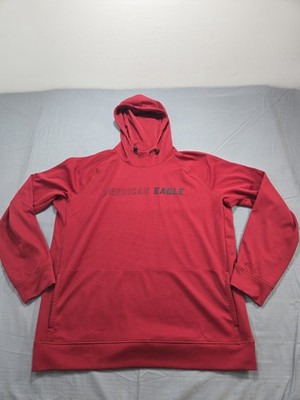 American Eagle Hoodie Extra Large Red Active Flex Pullover Sweater