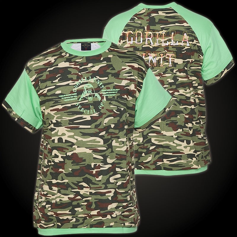 Футболка GORILLA UNIT с камуфляжем Special Ops II/Футболки Grün