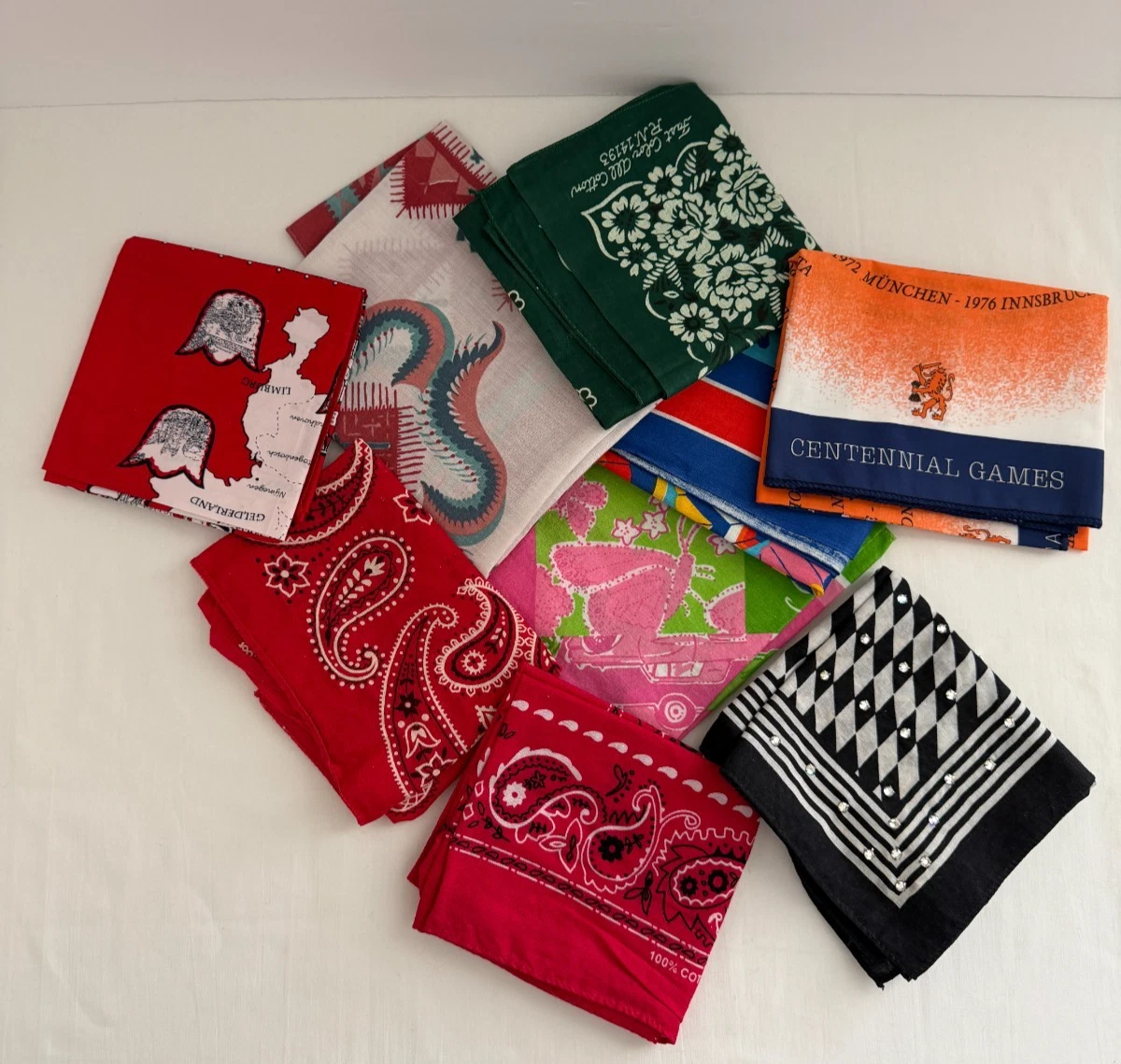 Wamcraft Bandana In Vintage Handkerchiefs for sale | eBay