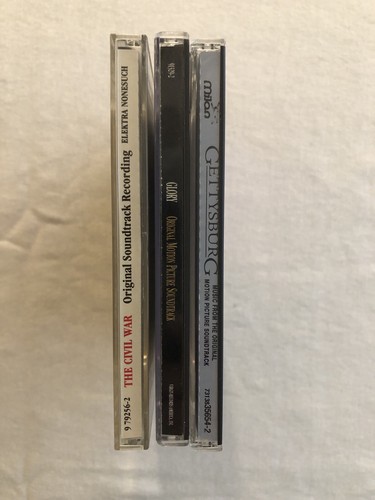 Civil War Soundtrack CD Lot: The Civil War/Glory/Gettysburg - Foto 2 di 4