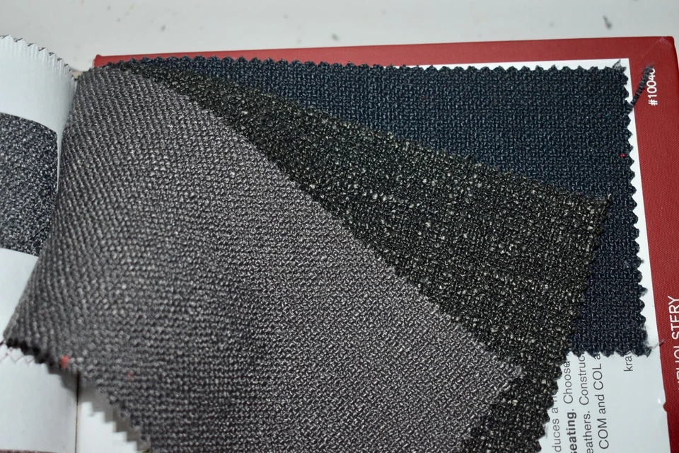 FABRIC SAMPLE BOOK Multi-Color LINEN BLEND TEXTURES 50pcs LOT Neutrals & Brights - Image 2 of 4