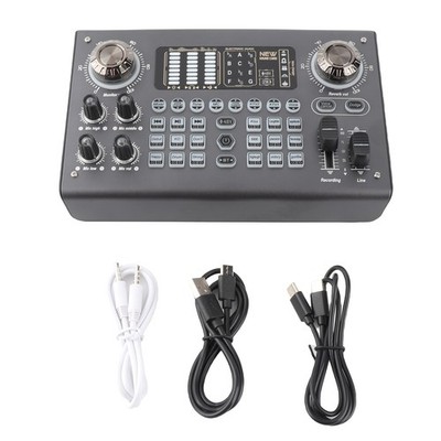 Multi-function Mixer Portable Digital Sound Card BT USB Mixing Console Built-in