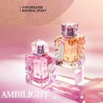 LONKOOM Perfume Ambilight 1 Set Pink&Yellow EDP Floral Fruity Woman Gift Set