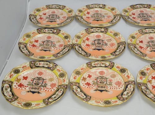 12 Antique Copeland Spode Imari 9 Inch Hand Painted Plates 1889 Pattern 2701 - Picture 10 of 13