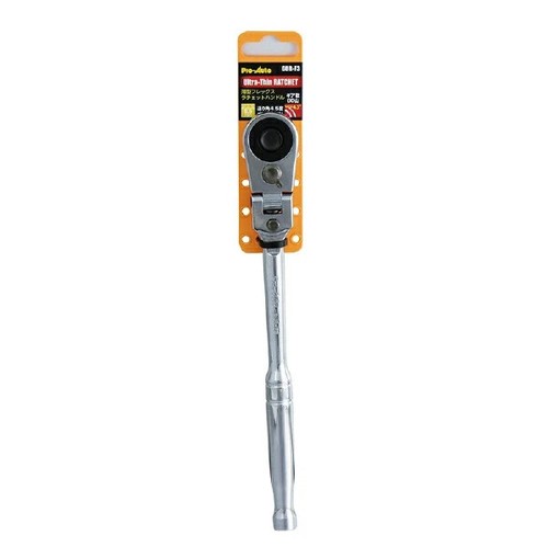 PRO-AUTO 3/8" ULTRA THIN FLEX HEAD RATCHET HANDLE GUR-F3 - Picture 3 of 7