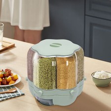 6 Barns Cereal Dispenser Rice Grain Dry Food Storage Container 360 Rotatable 8kg