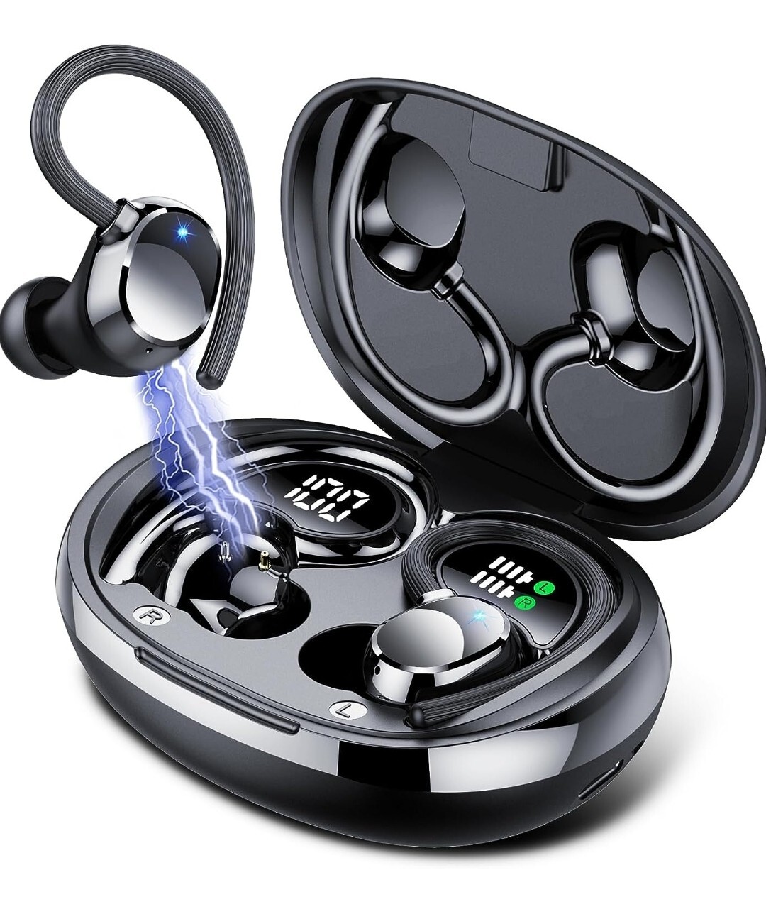 Écouteurs Bluetooth QXQ sans fil sport étanches IPX7 noir
