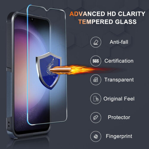 Custodia telefono antiurto + vetro schermo per Samsung Galaxy A16 5G A15 A14 A54 - Foto 22 di 50