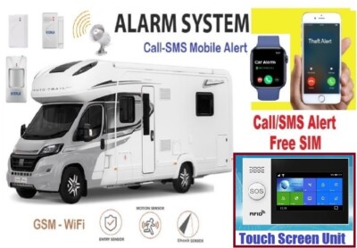 Wohnmobil-Wohnwagen-Campervan Funk Alarm Sicherheitssystem Handyanruf/SMS Alarm