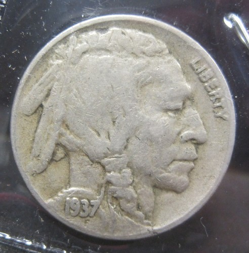 1937-D Buffalo Nickel - D/D - Fine - K160-2 - Picture 2 of 3