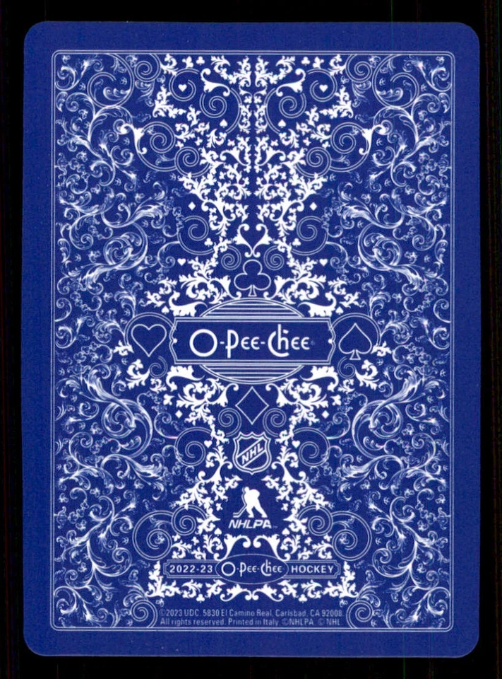 2022-23 O-Pee-Chee Playing Cards #10SPADES Trevor Zegras - Image 2 of 2
