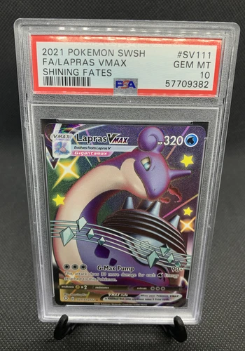 2021 Pokemon Shining Fates Lapras VMAX PSA 10 (sv111/sv122) 🔥 ✨✨
