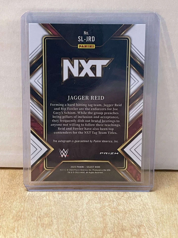 2023 Panini Select WWE Jagger Reid Signature Selections Flash Auto #SL-JRD - Image 2 of 2