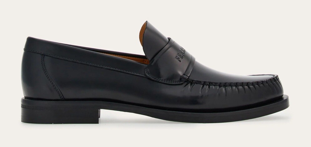 New Salvatore Ferragamo FILLMORE Black Leather Men Shoes 13 EEE | eBay